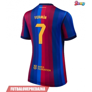 Lacne Ženy Futbalové dres Barcelona Fermin Lopez #7 2026-27 Krátky Rukáv - Domáci